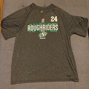Saskatchewan Roughriders CFL Reebok T-Shirt Men’s Xtra Large Player Issued Tee